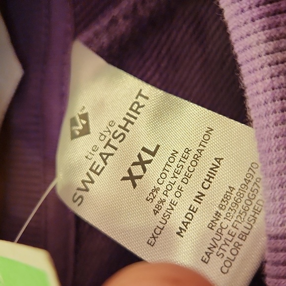 NWT! Tiedye purple sweatshirt - Picture 4 of 7